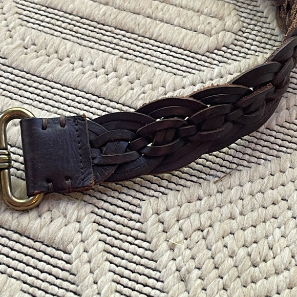 J. Crew Genuine Leather braided women’s Belt in Brown size M - Picture 7 of 11